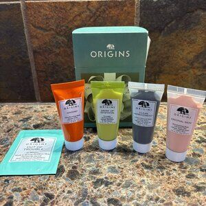 New 5 Piece Origins Travel Size Skin Care Mask Bundle